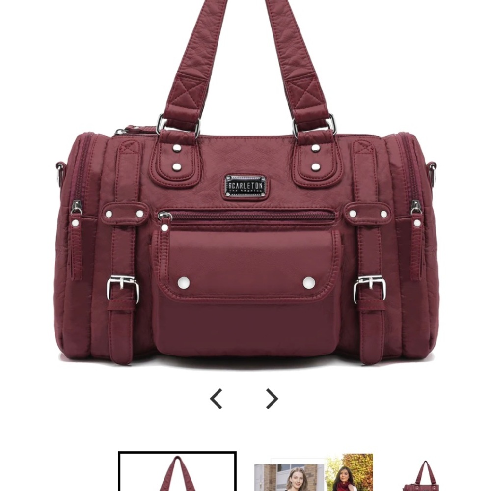 Beautiful plum purple shoulder Bag from Scarleton. New with tags!